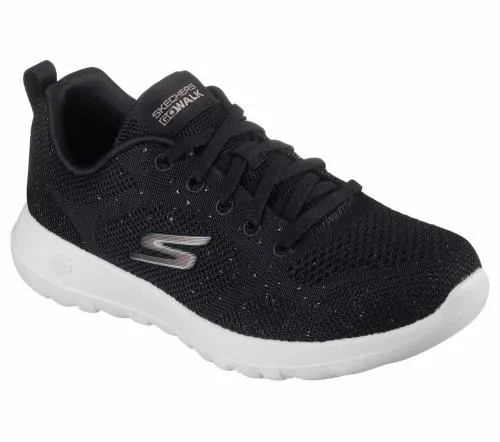 GO WALK Joy 8211 Violet Black Rose Gold Women SKECHERS Lace Up