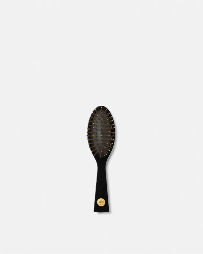 Hair Accessories Women Versace Medusa 03995 Small Hair Brush Black