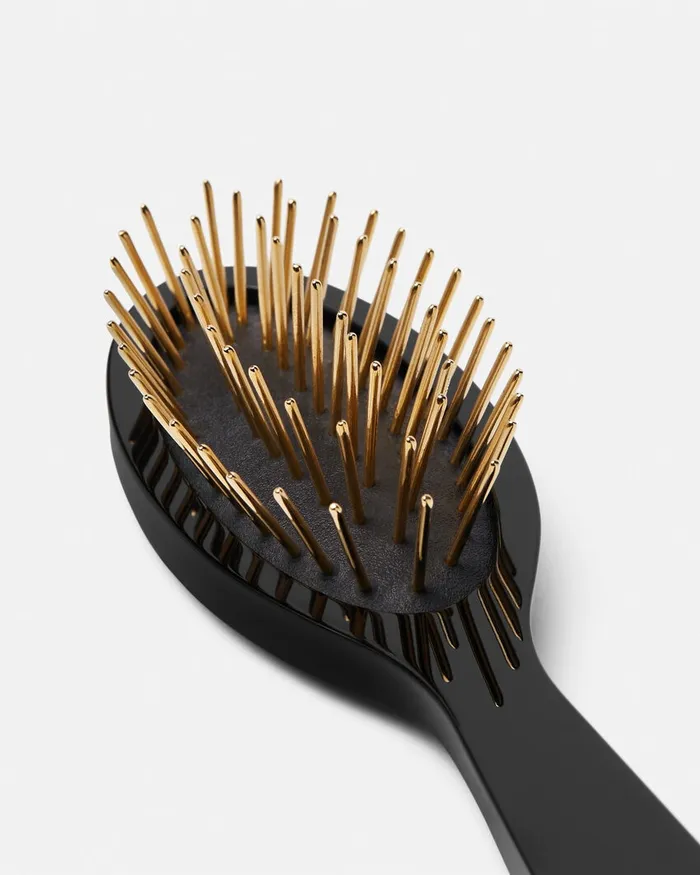 Hair Accessories Women Versace Medusa 03995 Small Hair Brush Black
