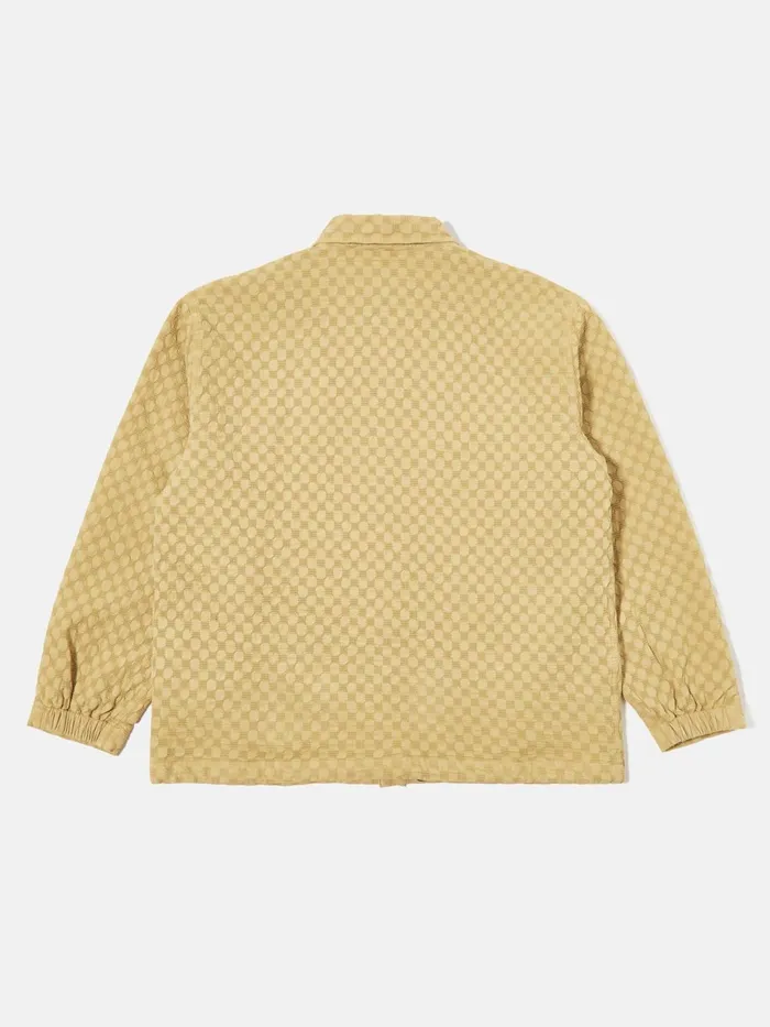 Head Coach Jacket In Camel Dot Waffle Men Universal Works Jackets
