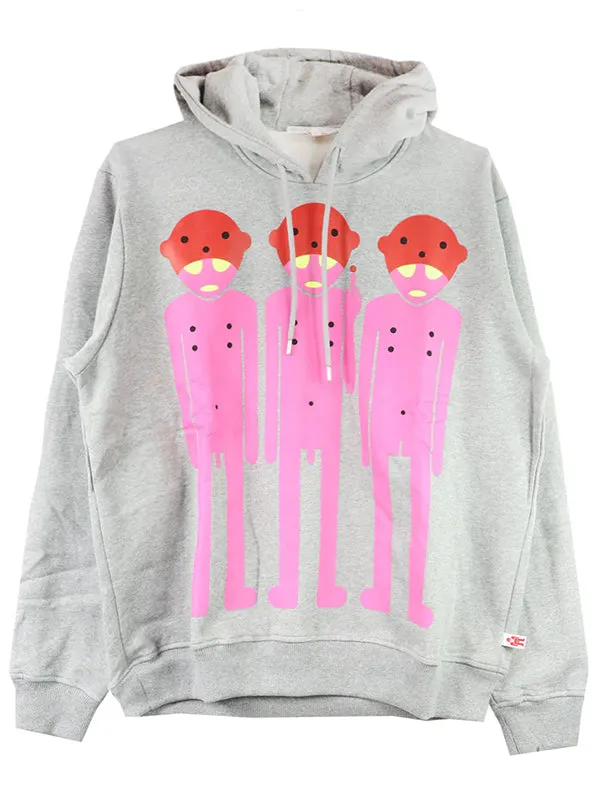 Henrik Vibskov Boutique Aliens Oversized Hoody 8211 Grey Melange Men Hoodies and Sweatshirts Henrik Vibskov Boutique Aliens Oversized Hoody 8211 Grey Melange Men Hoodies and Sweatshirts