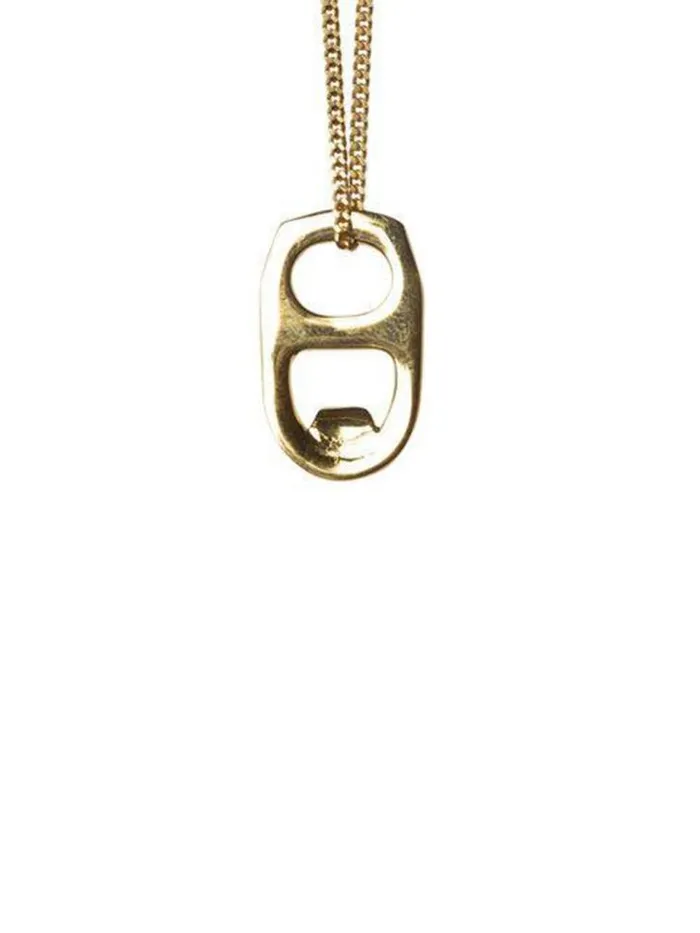 Henrik Vibskov Boutique Beer Can Necklace 8211 Gold Women Necklaces
