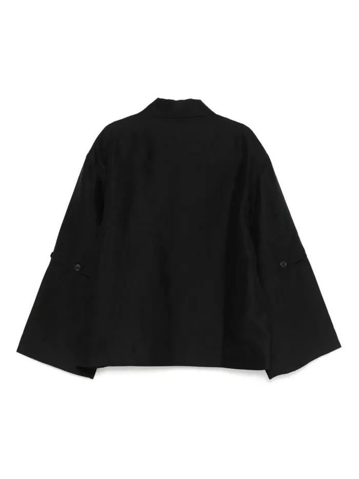 Henrik Vibskov Boutique Button Jacket 8211 Black Men Jackets and Coats