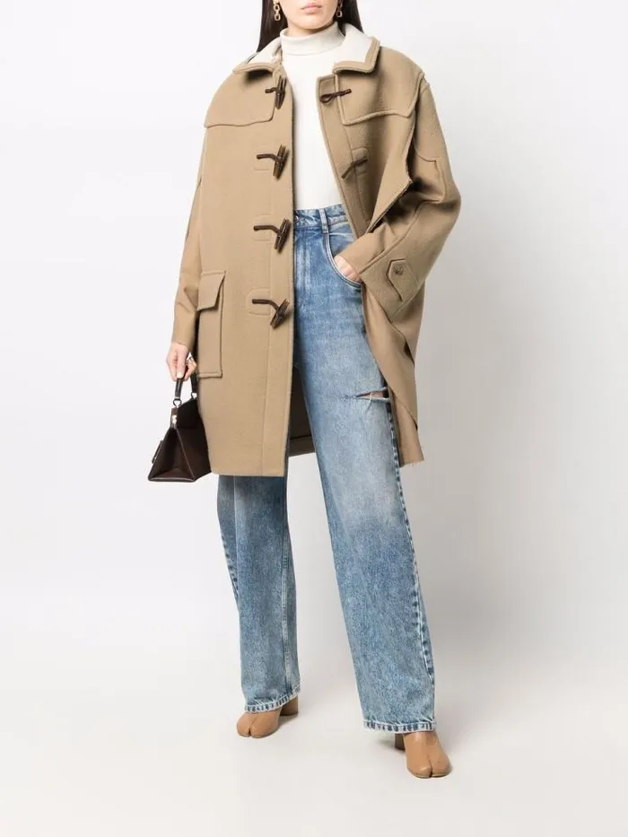 Henrik Vibskov Boutique Duffle Coat 8211 Camel Women Jackets and Coats