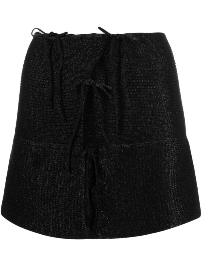 Henrik Vibskov Boutique Emma Flared Mini Skirt 8211 Black Women Skirts and Shorts