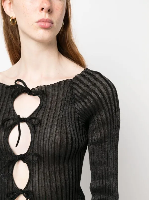 Henrik Vibskov Boutique Emma String Cardigan 8211 Black Women Tops