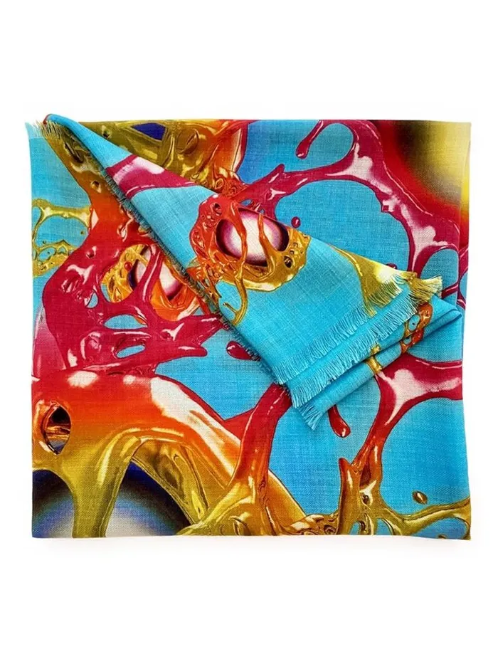 Henrik Vibskov Boutique Hyper Gold Scarf 8211 Blue Men Scarves