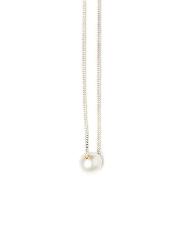 Henrik Vibskov Boutique Iris Necklace W Pearl 8211 Silver Women Necklaces