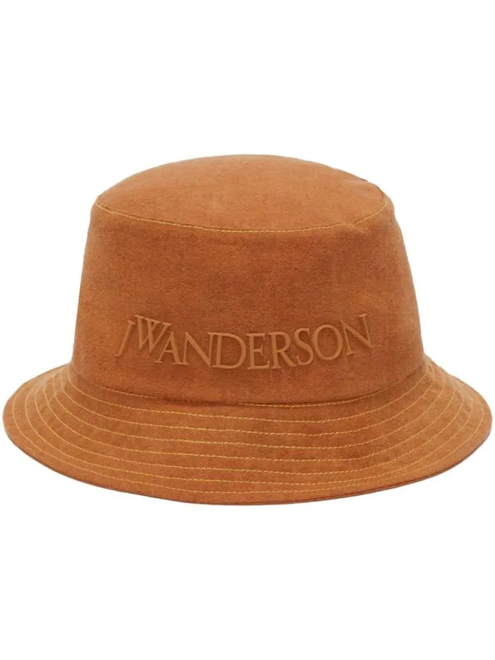 Henrik Vibskov Boutique JWA Logo Bucket Hat 8211 Caramel Men Hats and Gloves