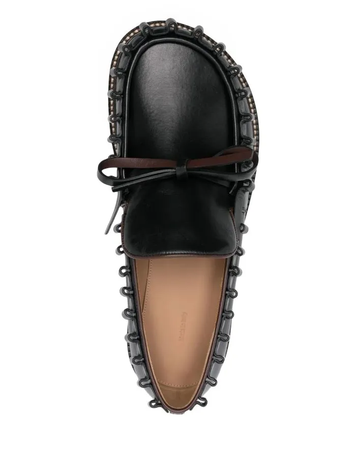 Henrik Vibskov Boutique Mens Ruffle Moccassin 8211 Black Men Shoes