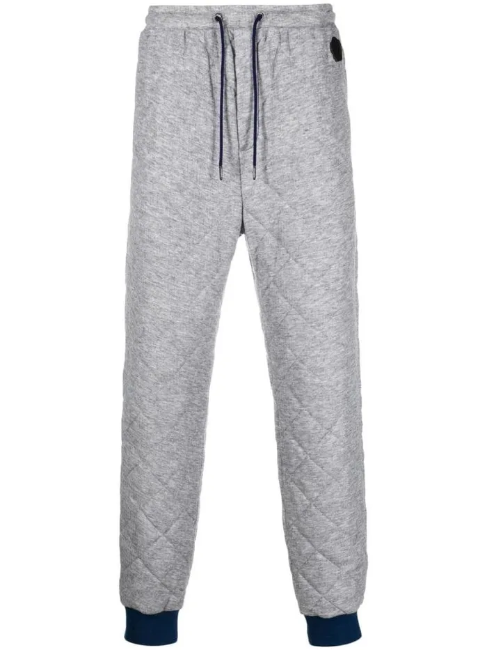 Henrik Vibskov Boutique Quilted Logo Pants 8211 Grey Men Pants
