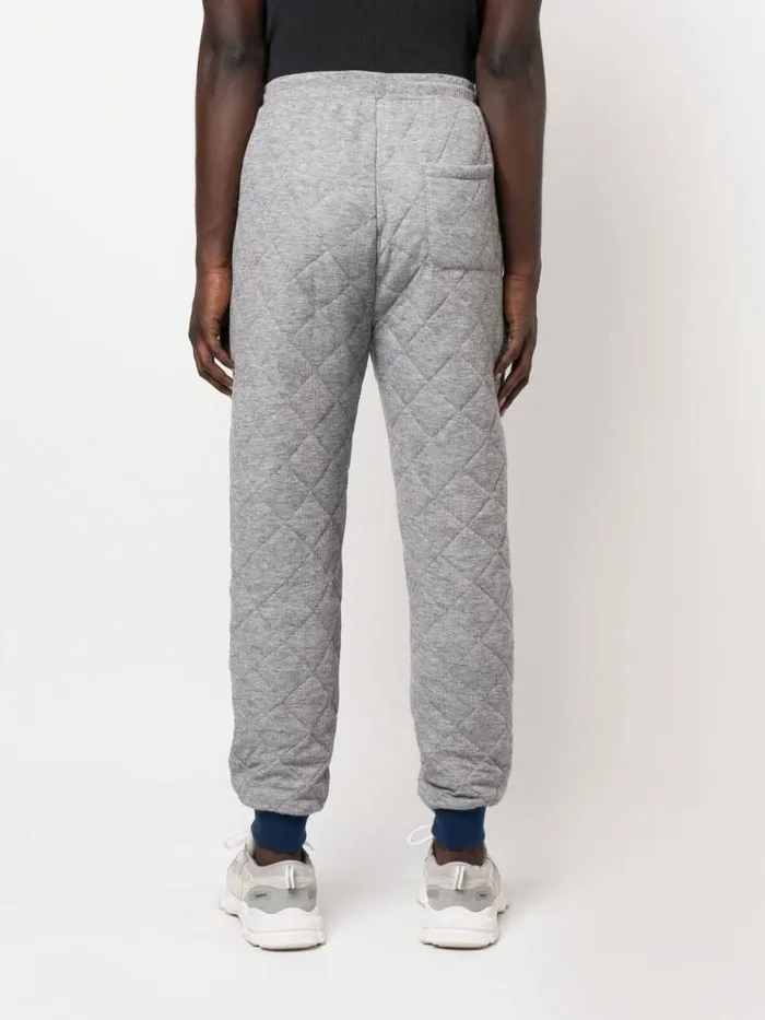 Henrik Vibskov Boutique Quilted Logo Pants 8211 Grey Men Pants