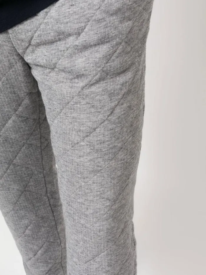 Henrik Vibskov Boutique Quilted Logo Pants 8211 Grey Men Pants