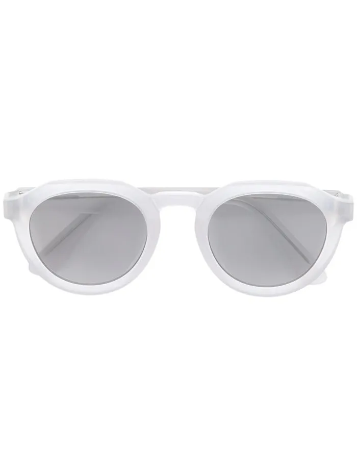 Henrik Vibskov Boutique Round Frame Sunglasses Warm Grey Men Sunglasses