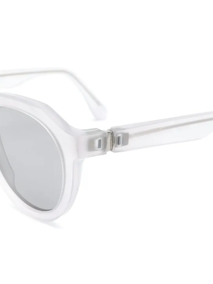 Henrik Vibskov Boutique Round Frame Sunglasses Warm Grey Men Sunglasses