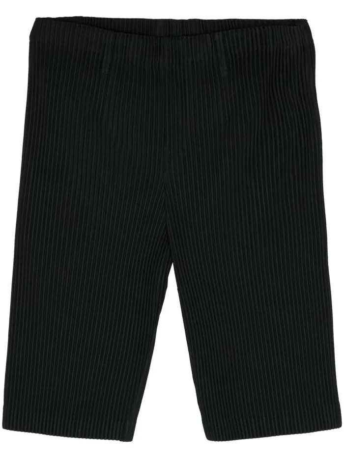 Henrik Vibskov Boutique SS24 Tailored Pleats Shorts 8211 Black Men Shorts