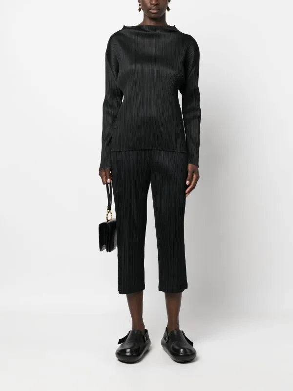 Henrik Vibskov Boutique SS25 MC February Long Sleeve Mock Neck Top 8211 Black Women Tops