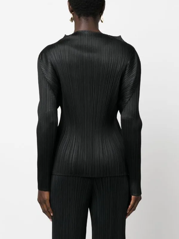 Henrik Vibskov Boutique SS25 MC February Long Sleeve Mock Neck Top 8211 Black Women Tops