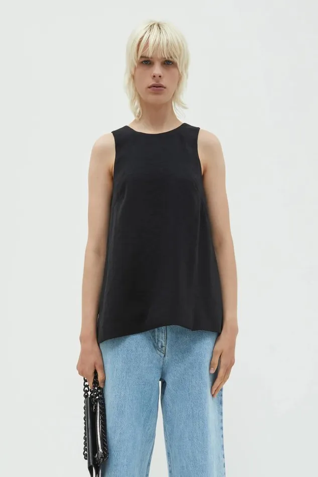 Henrik Vibskov Boutique Tattia Tanktop 8211 Black Women Tops