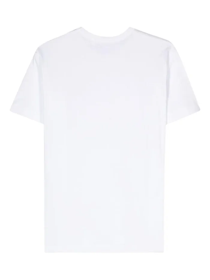 Henrik Vibskov Boutique Unisex Short Sleeve Gold Heart 8211 White Men Tops