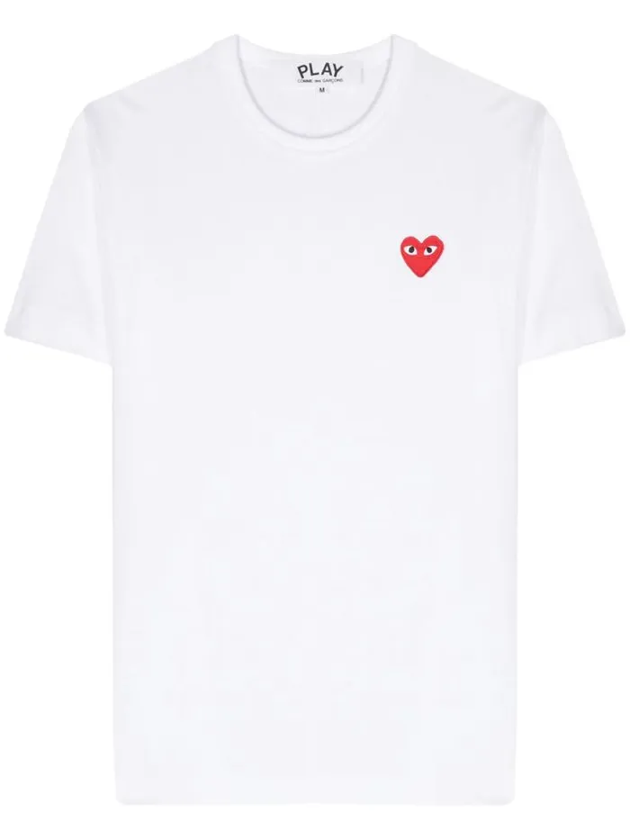 Henrik Vibskov Boutique Unisex Short Sleeve TShirt Red Heart 8211 White Men Tops Henrik Vibskov Boutique Unisex Short Sleeve TShirt Red Heart 8211 White Men Tops