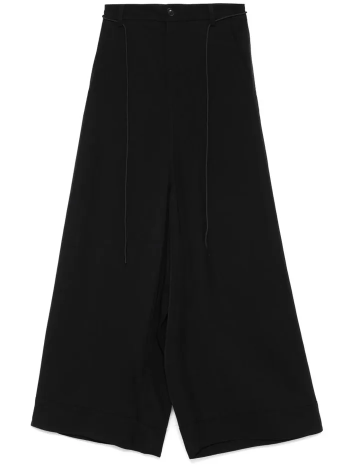Henrik Vibskov Boutique Y3 Rayon Twill Wide Pants 8211 Black Women Pants