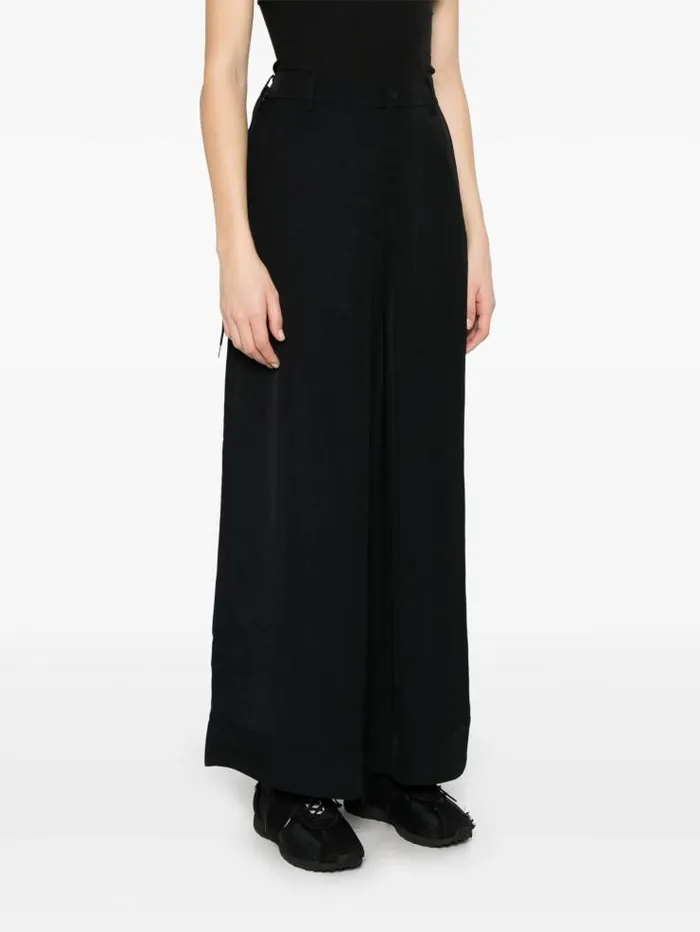 Henrik Vibskov Boutique Y3 Rayon Twill Wide Pants 8211 Black Women Pants