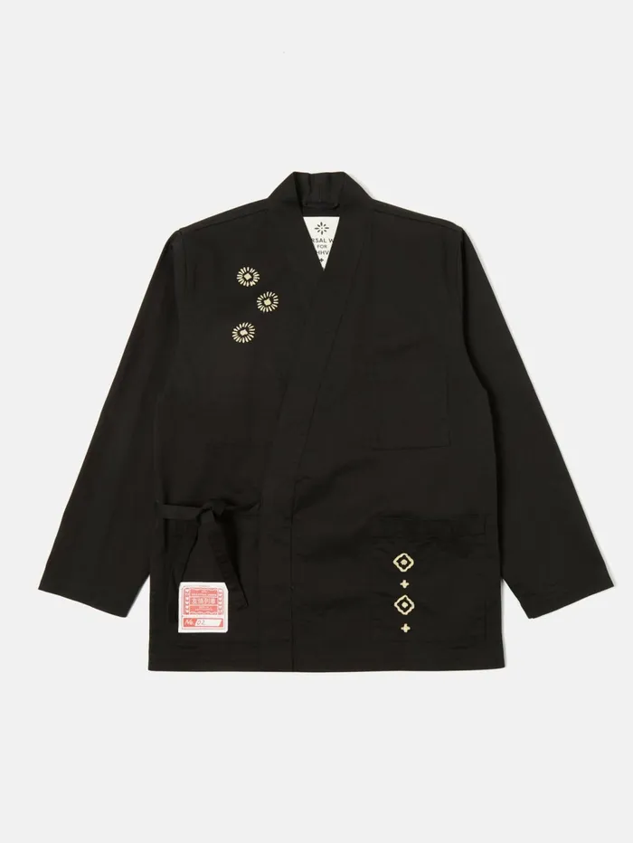 HHV X Kyoto Work Jacket In Black Twill Men Universal Works Jackets