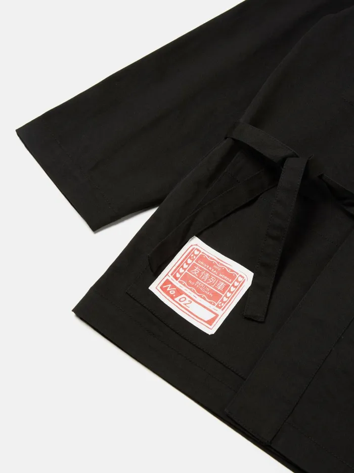 HHV X Kyoto Work Jacket In Black Twill Men Universal Works Jackets