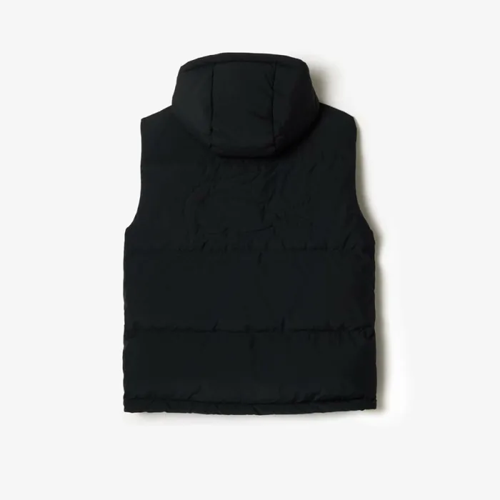 Jackets and Coats Men Lacoste Men039s Qulted Croc Down Vest Black 031