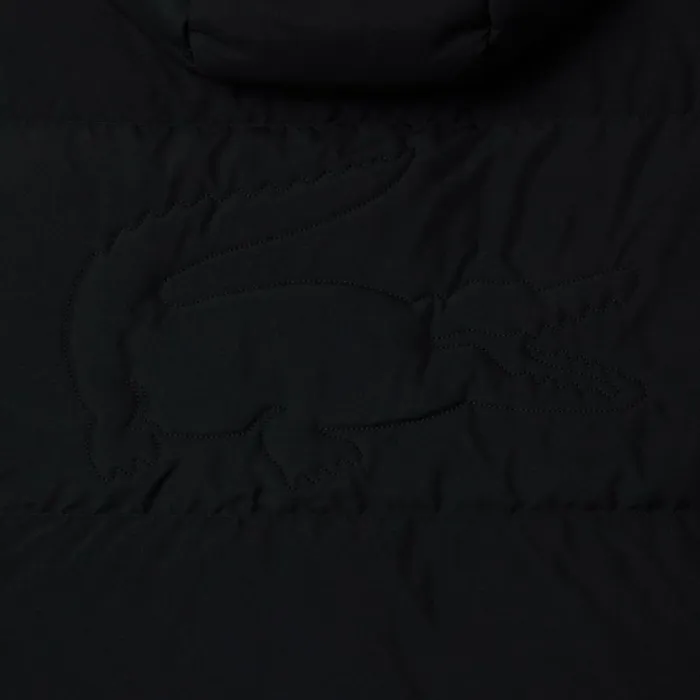 Jackets and Coats Men Lacoste Men039s Qulted Croc Down Vest Black 031