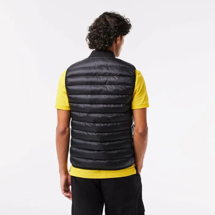 Jackets and Coats Men Lacoste Men039s WaterRepellent Puffer Vest Black 031