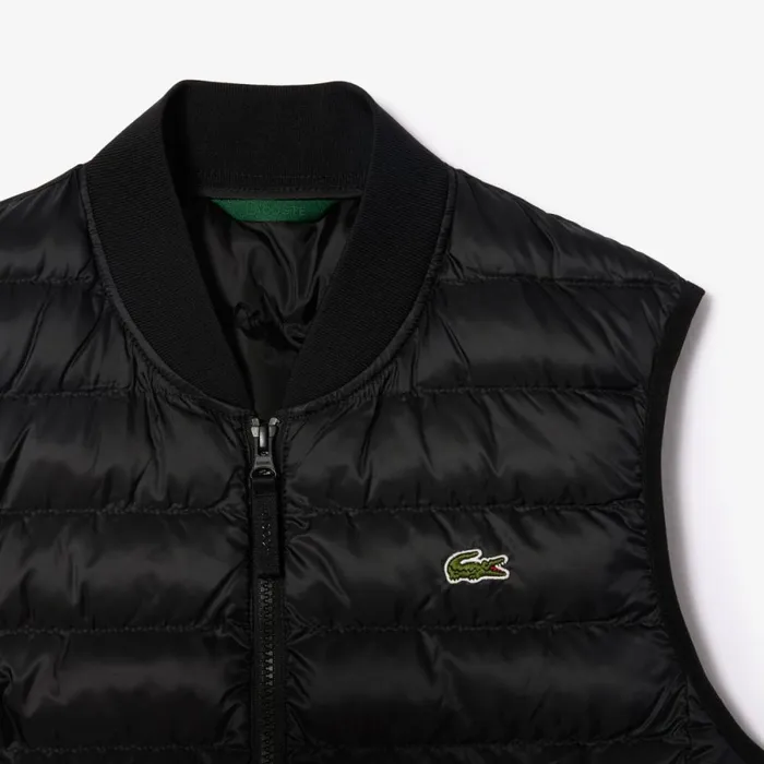 Jackets and Coats Men Lacoste Men039s WaterRepellent Puffer Vest Black 031