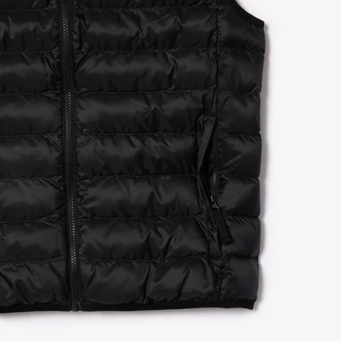 Jackets and Coats Men Lacoste Men039s WaterRepellent Puffer Vest Black 031