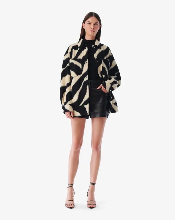 Jackets and Coats Women IRO EDWINA LONG ZEBRA PATTERN JACKET