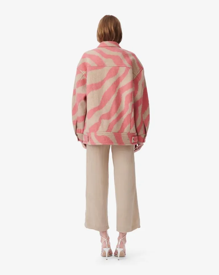 Jackets and Coats Women IRO EDWINA LONG ZEBRA PATTERN JACKET