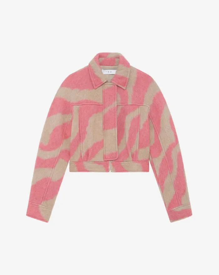 Jackets and Coats Women IRO ERAKI ZEBRA PATTERNED CROPPED JACKET