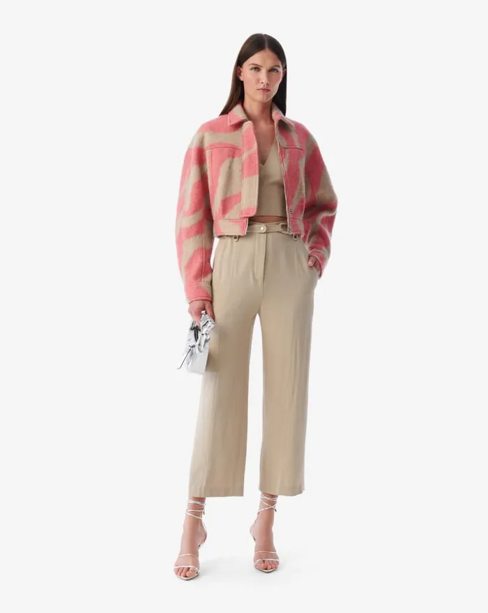 Jackets and Coats Women IRO ERAKI ZEBRA PATTERNED CROPPED JACKET