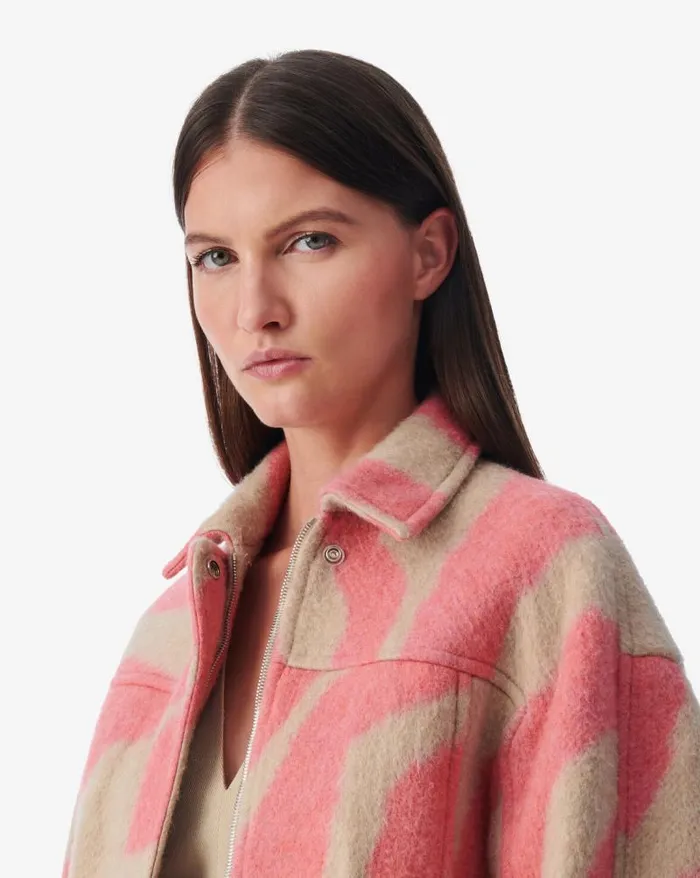 Jackets and Coats Women IRO ERAKI ZEBRA PATTERNED CROPPED JACKET