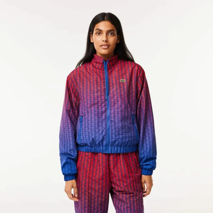 Jackets and Coats Women Lacoste Women039s Monogram Print Ombr Track Jacket Red Blue Navy Blue Qji Jackets and Coats Women Lacoste Women039s Monogram Print Ombr Track Jacket Red Blue Navy Blue Qji