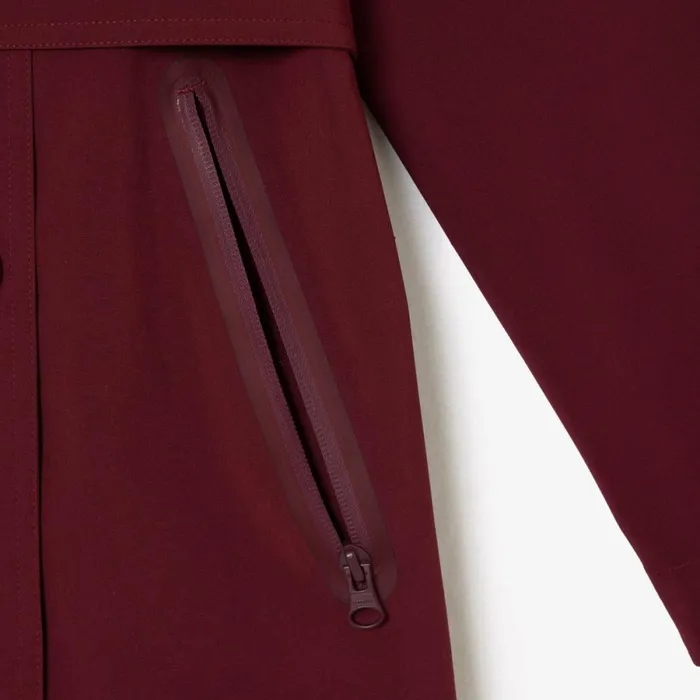 Jackets and Coats Women Lacoste Women039s Oversized Trench Coat Bordeaux Yup