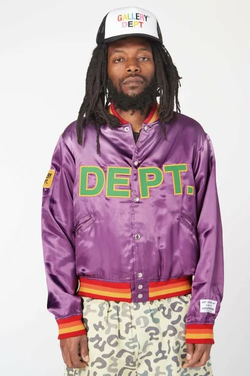 Jackets Men Gallery Dept MVP SATIN JACKET Purple
