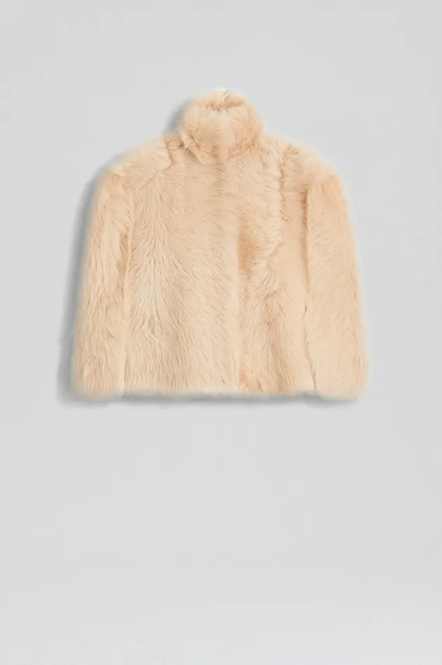 Jackets Women TOSCANA CAPE CHAMPAGNE Scanlan Theodore Jackets Women TOSCANA CAPE CHAMPAGNE Scanlan Theodore