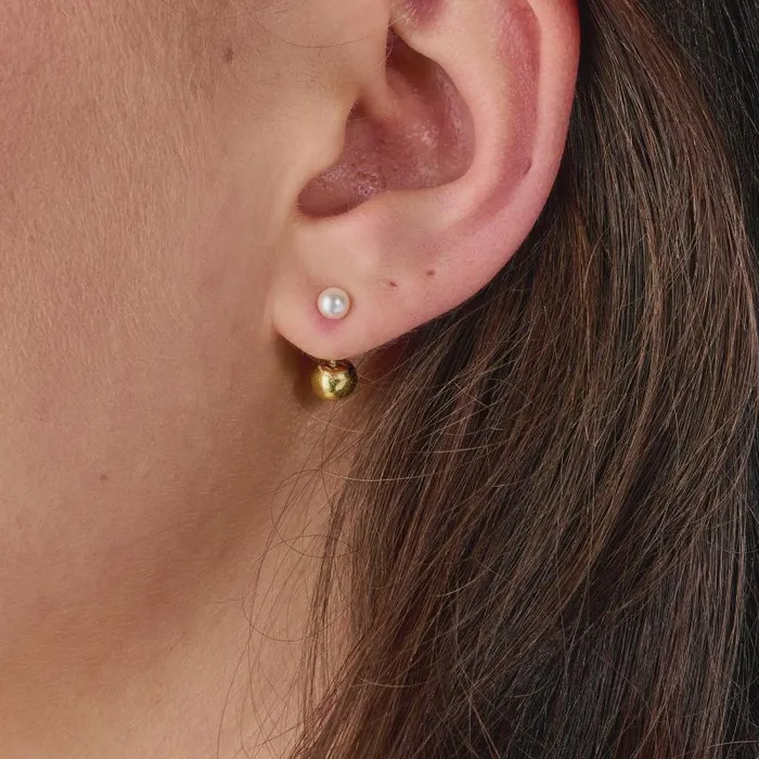 Jewelry Sets Women Alex And Ani Pearl Hoop Daisy Stud Earrings Set Of 3 Gold