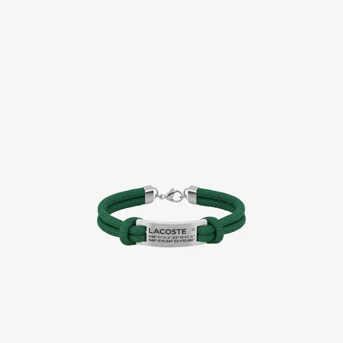 Jewelry WomenMen Lacoste Unisex Elios Bracelet Green 315