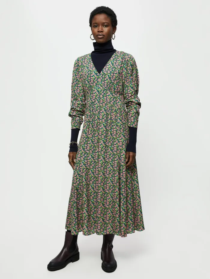Jigsaw Dresses and Jumpsuits Women Hydrangea Midi Tea Dress Green