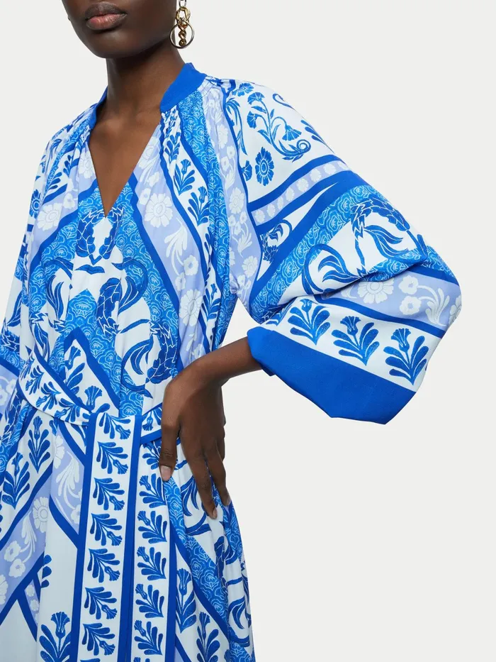 Jigsaw Dresses and Jumpsuits Women Santorini Belted Maxi Dress Blue