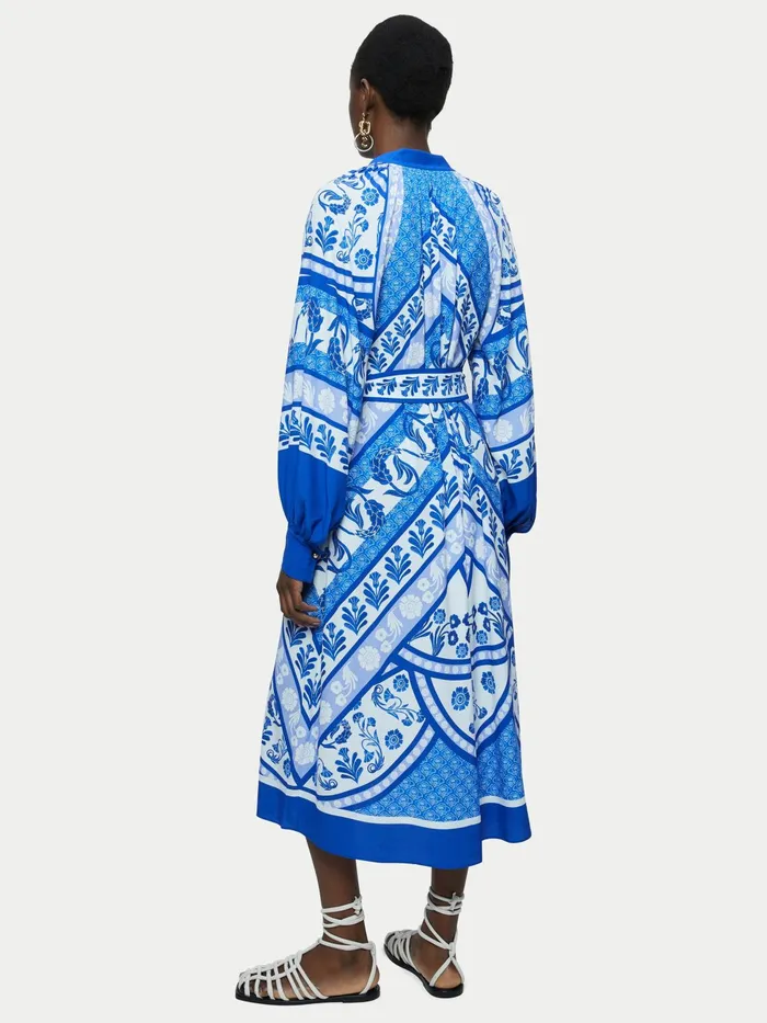 Jigsaw Dresses and Jumpsuits Women Santorini Belted Maxi Dress Blue