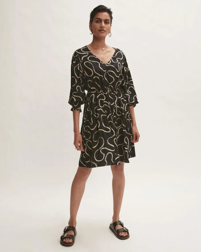 Jigsaw Dresses and Jumpsuits Women Splash Jacquard Mini Dress Black