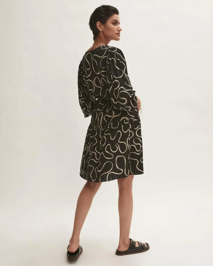 Jigsaw Dresses and Jumpsuits Women Splash Jacquard Mini Dress Black